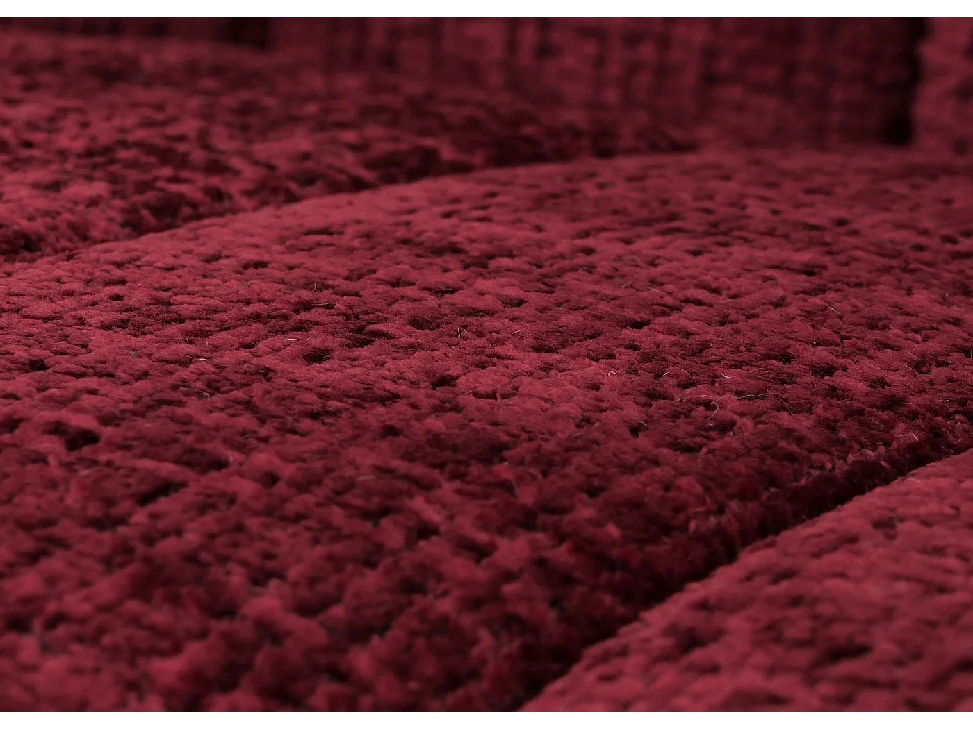 Fauteuil à bascule MCW-K10,  bordeaux, structure naturelle