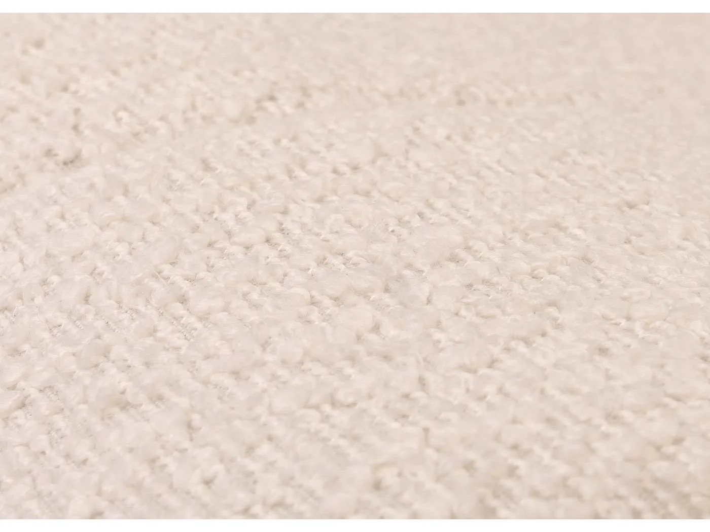 Fauteuil à bascule MCW-K10,  crème, structure naturelle