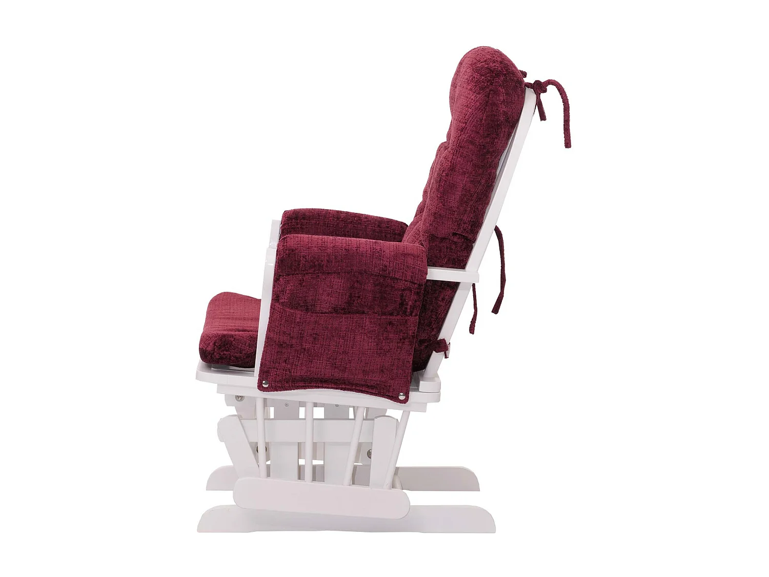 Relaxfauteuil MCW-C76,  bordeaux, frame wit