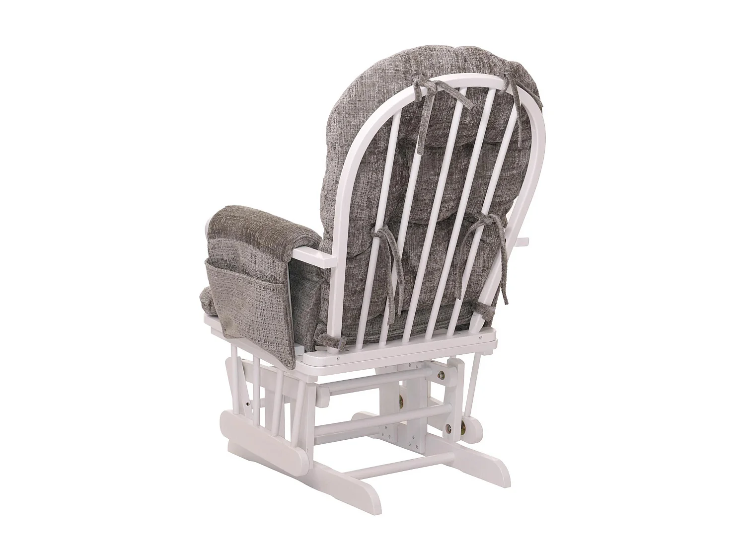 Leżanka MCW-C76,  jasnoszary, biała rama