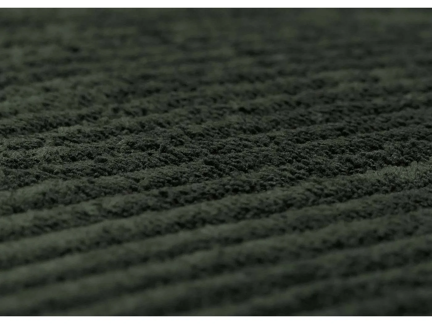 Poltrona MCW-K37, sedia cocktail imbottita retro vintage tessuto velluto a coste (290g/m²) Oeko-Tex ~ verde scuro