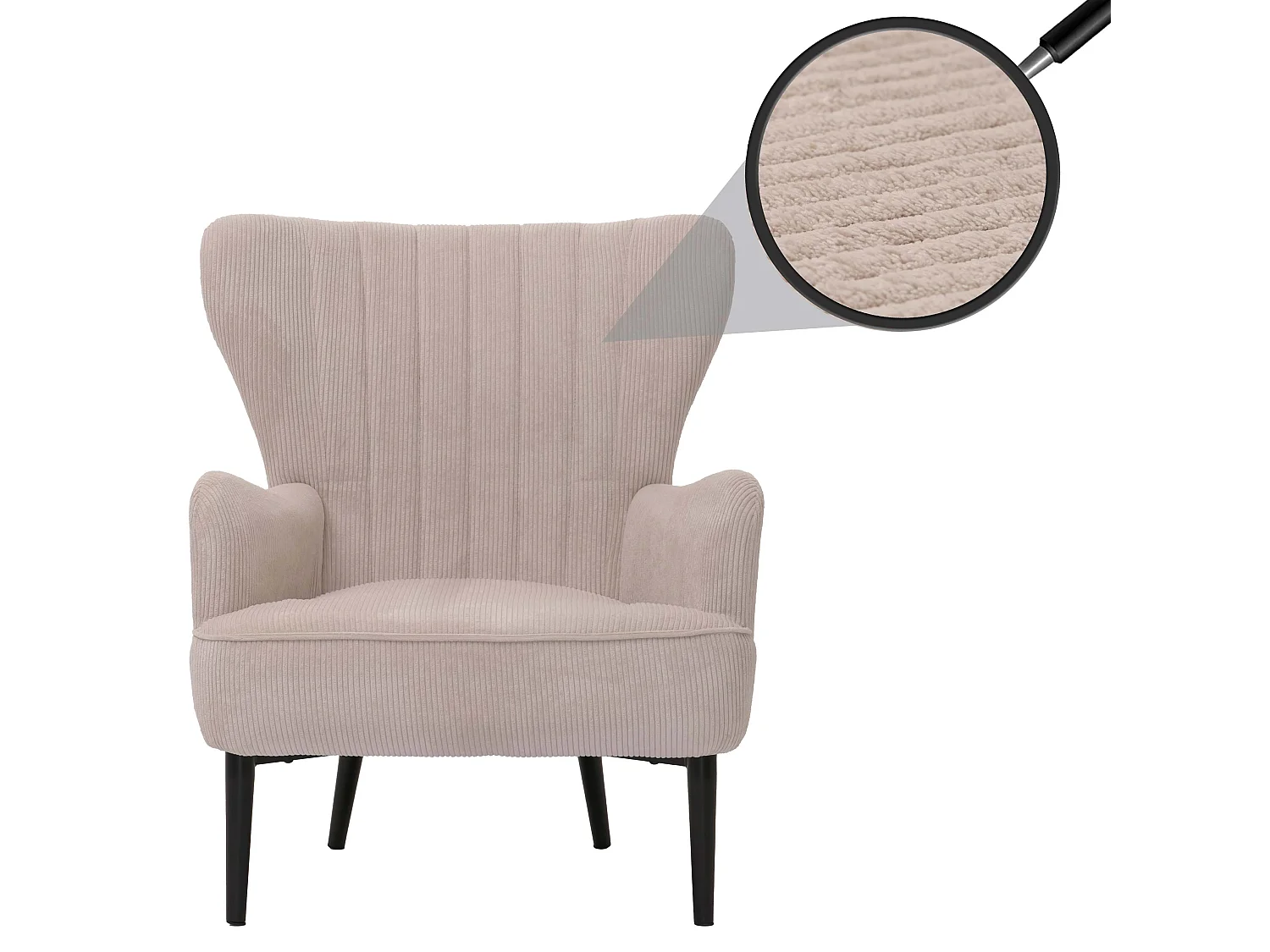 Loungefauteuil MCW-K37,  beige