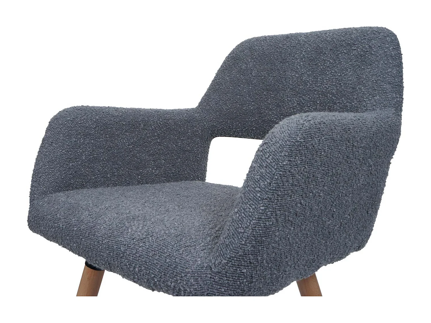 Chaise de salle à manger MCW-A50 II,  gris foncé