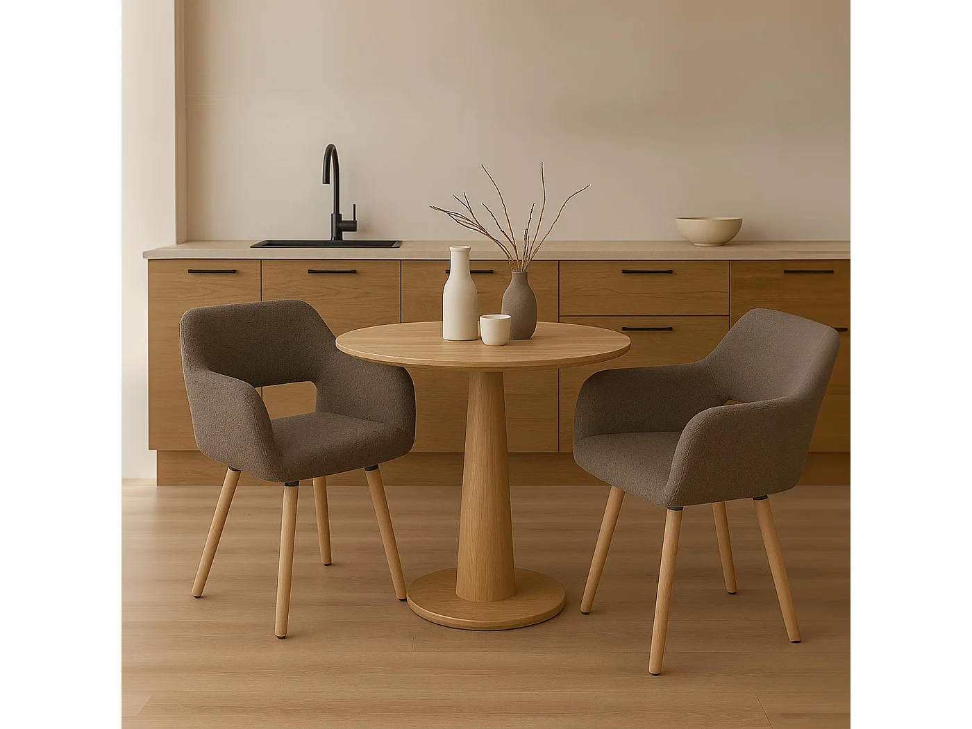 Chaise de salle à manger MCW-A50 II,  taupe