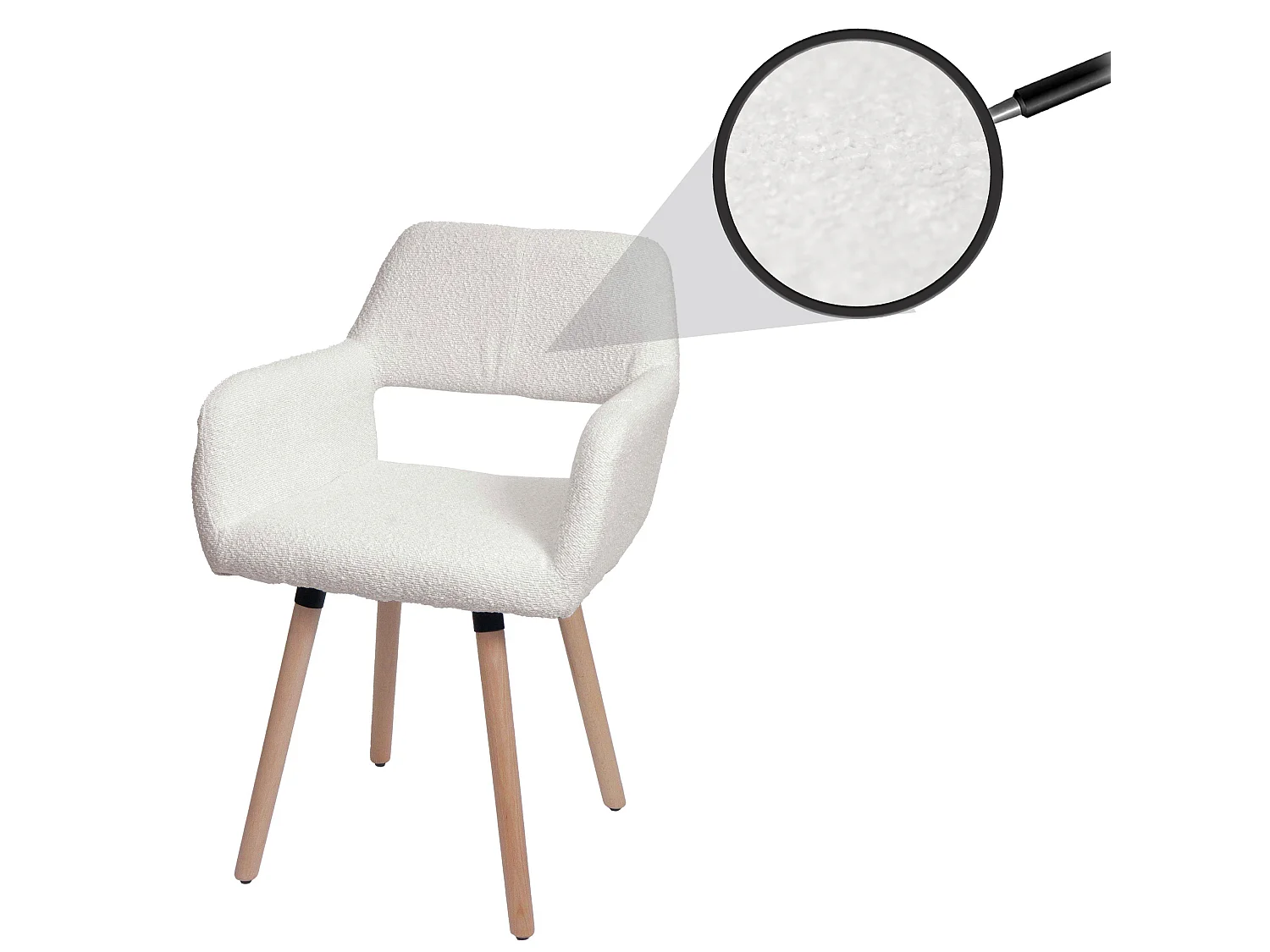 Chaise de salle à manger MCW-A50 II,  crème