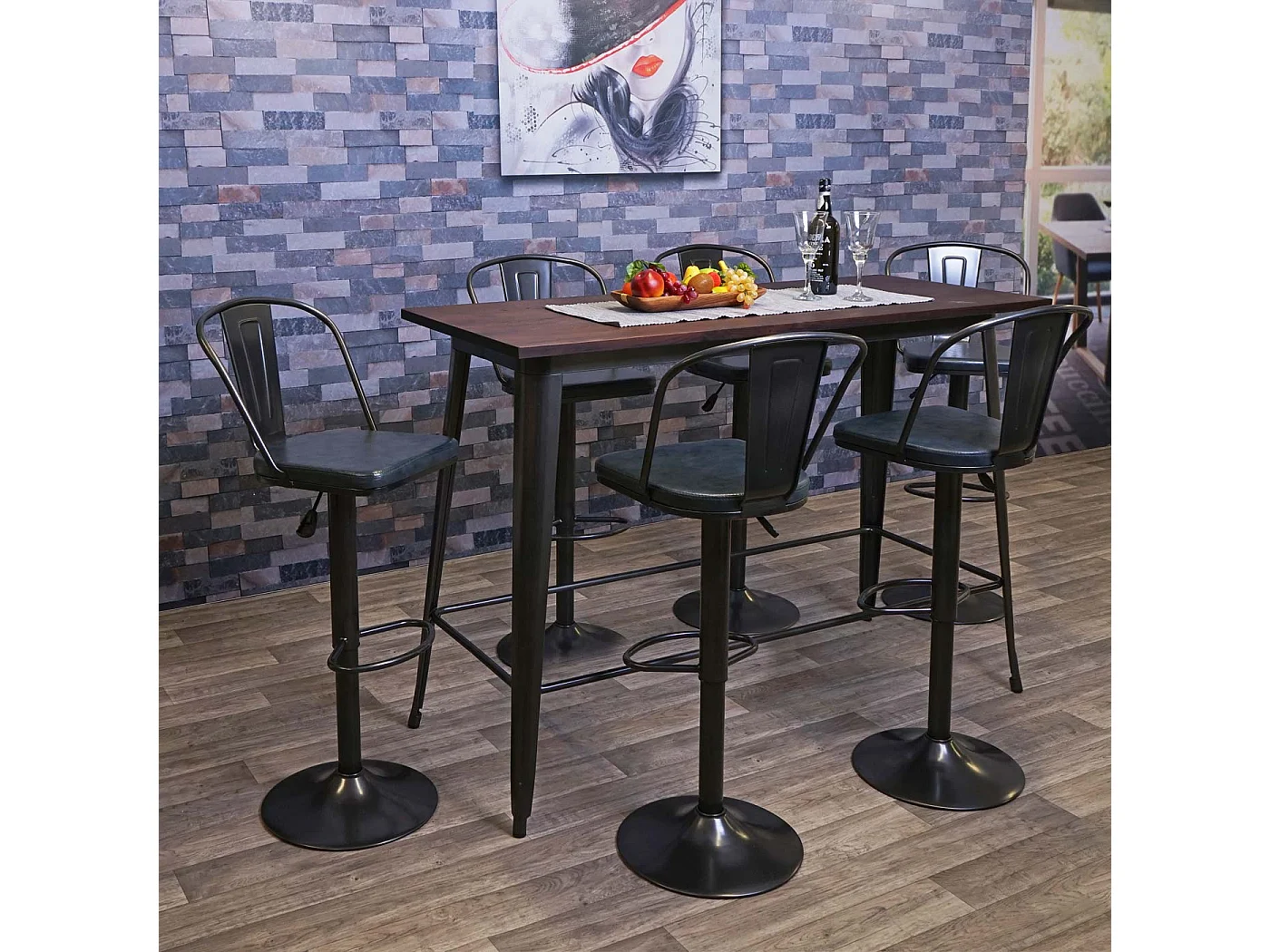 Barhocker MCW-H10a (2er-Set), Vintage beige