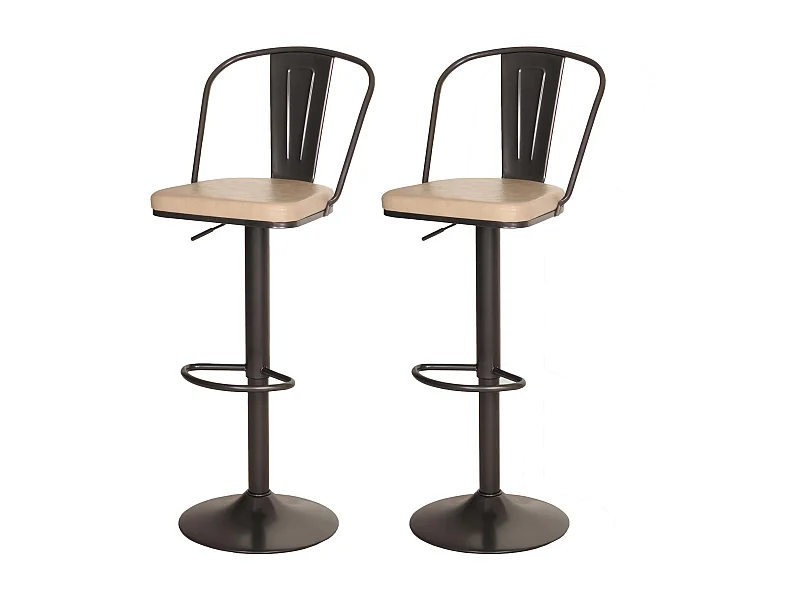 MCW-H10a barkruk (set van 2),  vintage beige