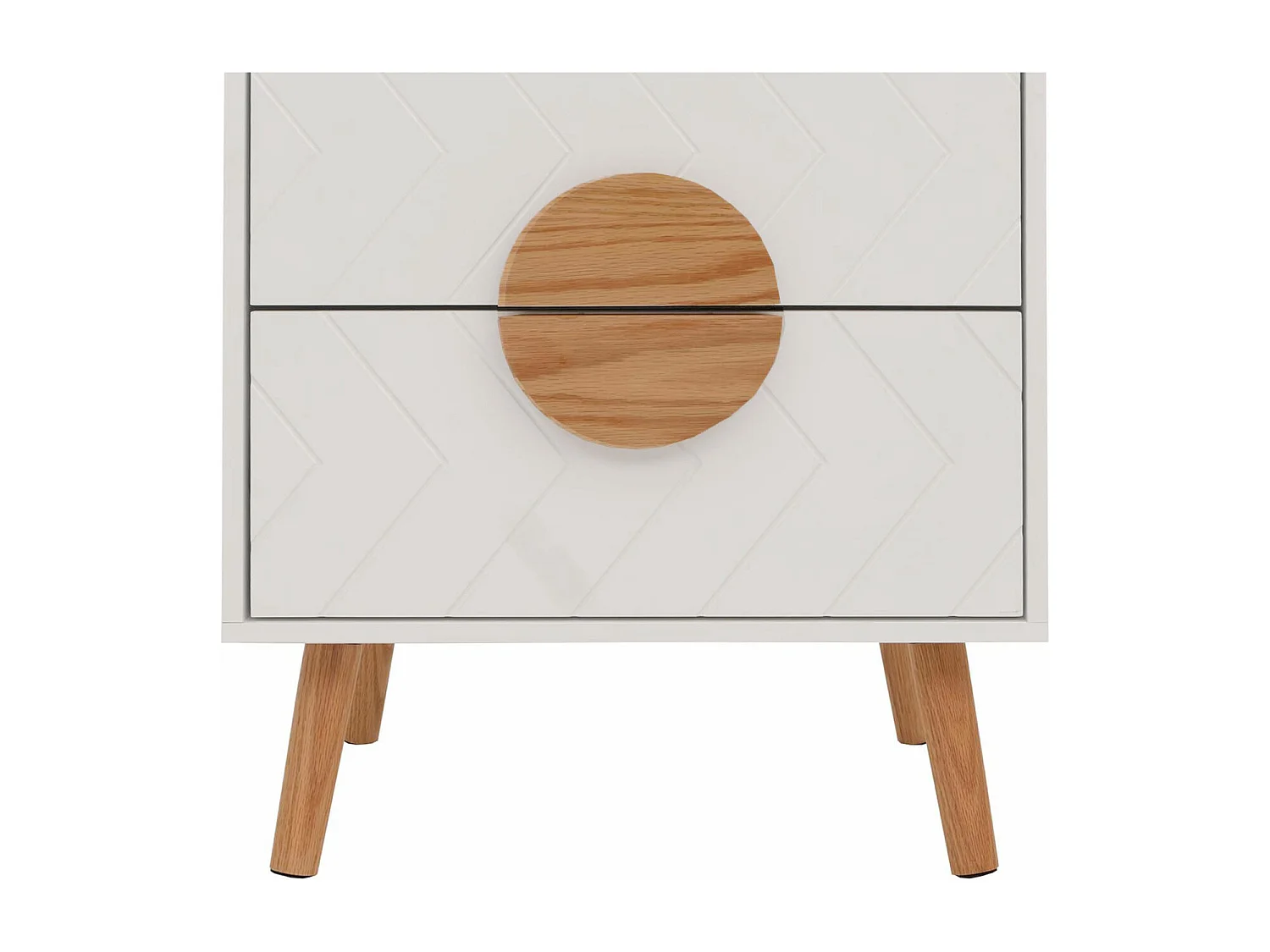 Table de chevet MCW-N89,  blanc