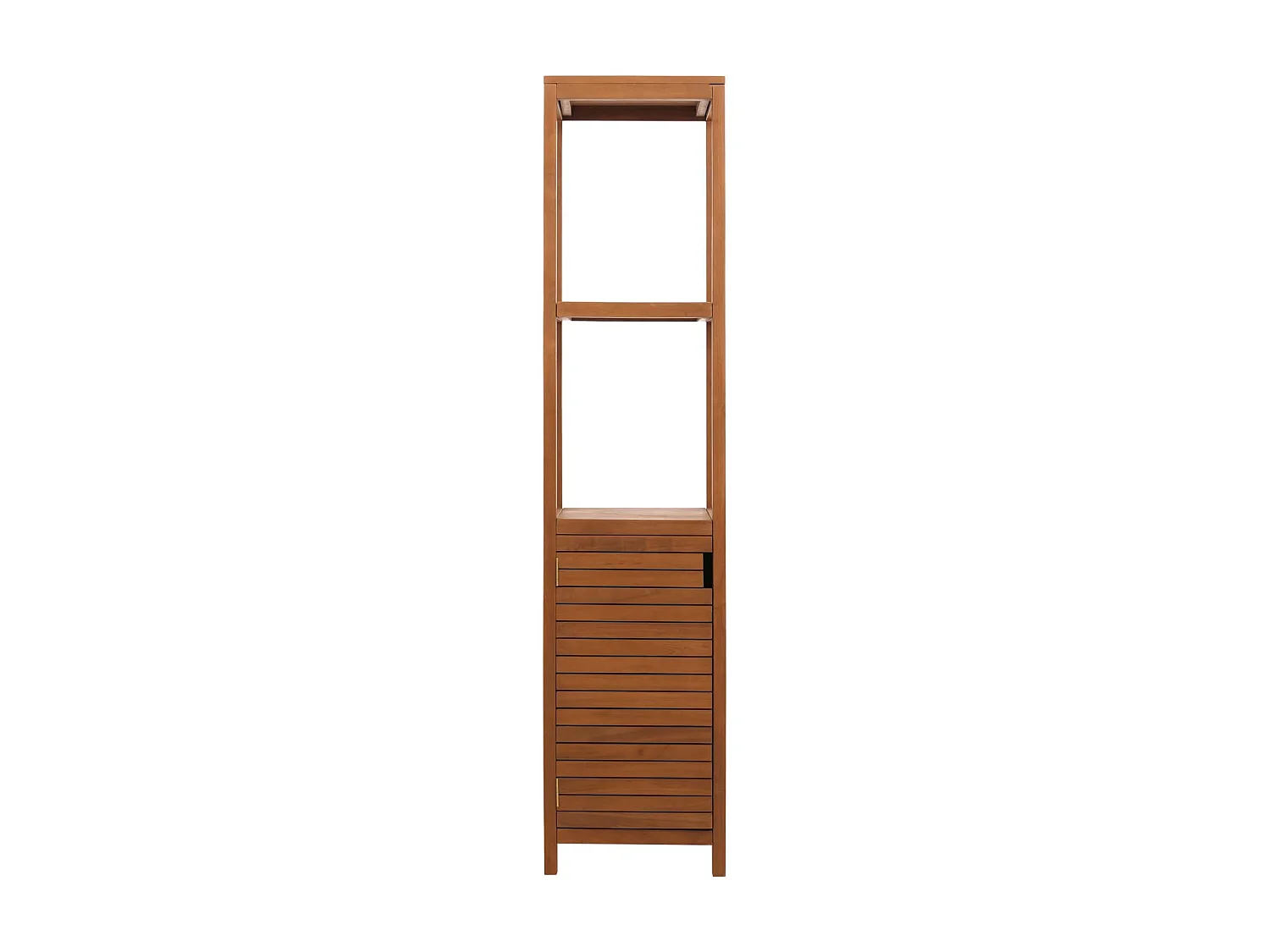 Teak-Regal MCW-M84, Badschrank Badregal Badezimmer, hochwertiges B-Grade-Teak (Kernholz, 20-30 Jahre), 180x40cm