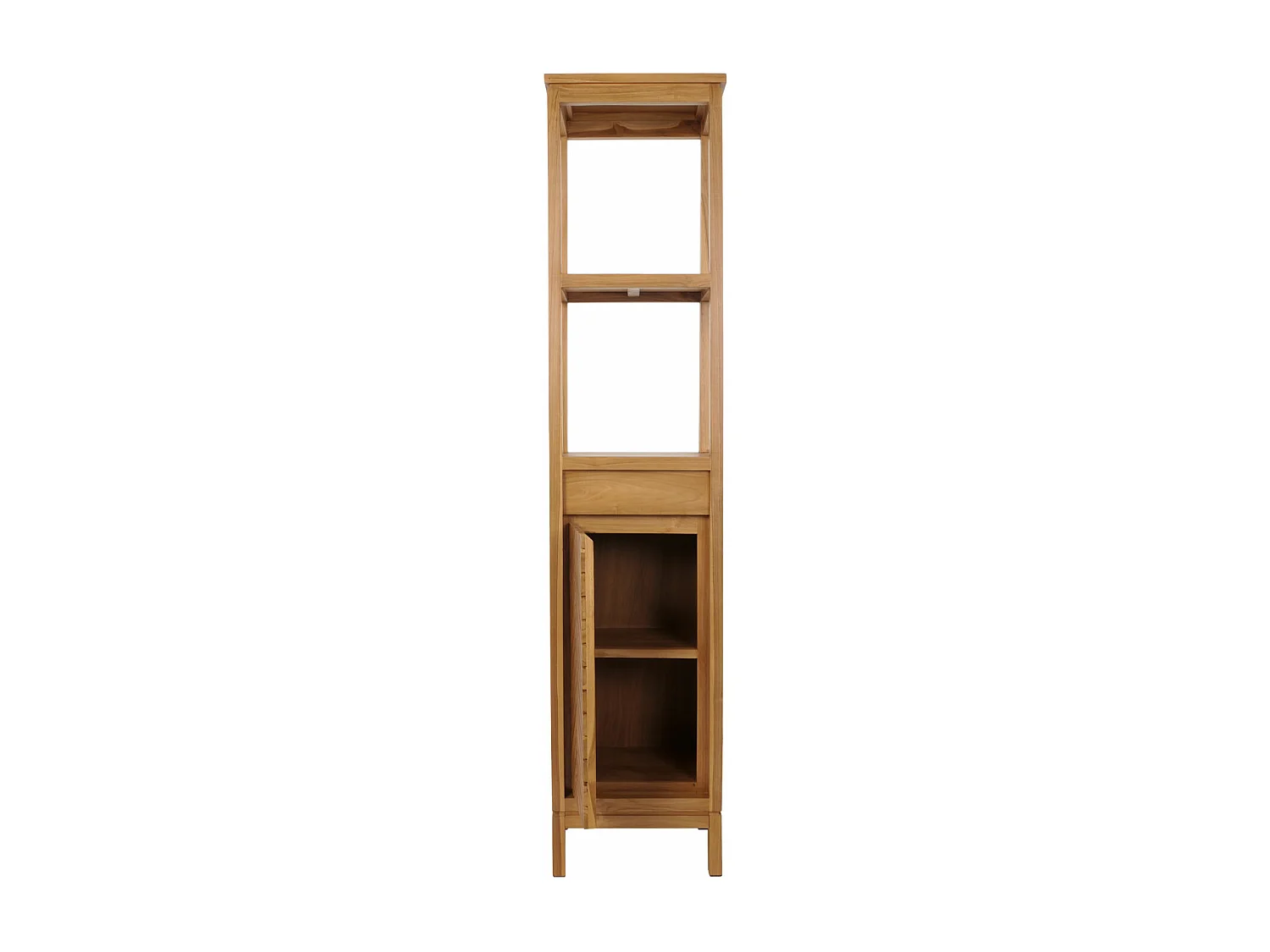 Armoire haute en teck MCW-M74