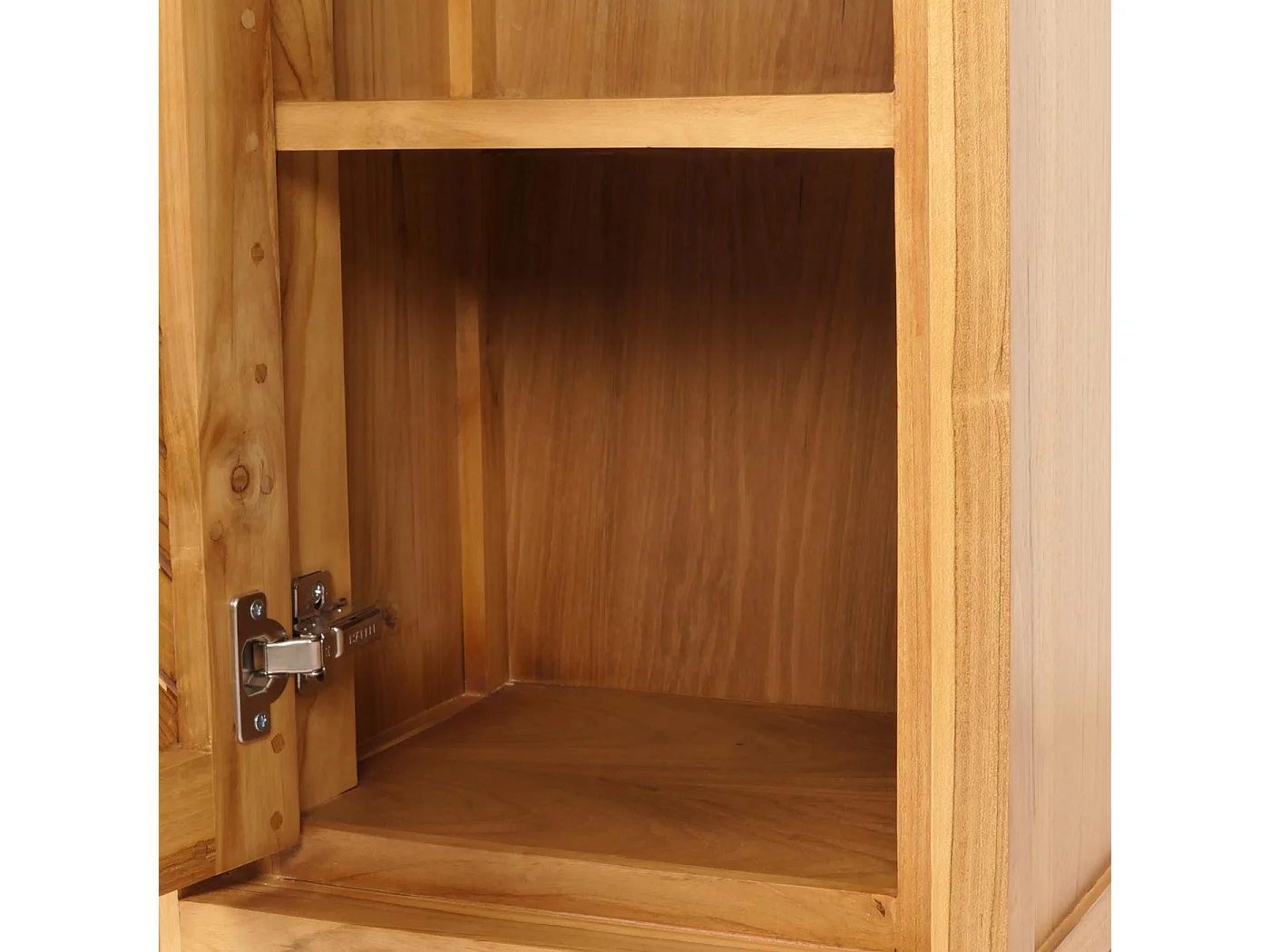 Armoire haute en teck MCW-M74