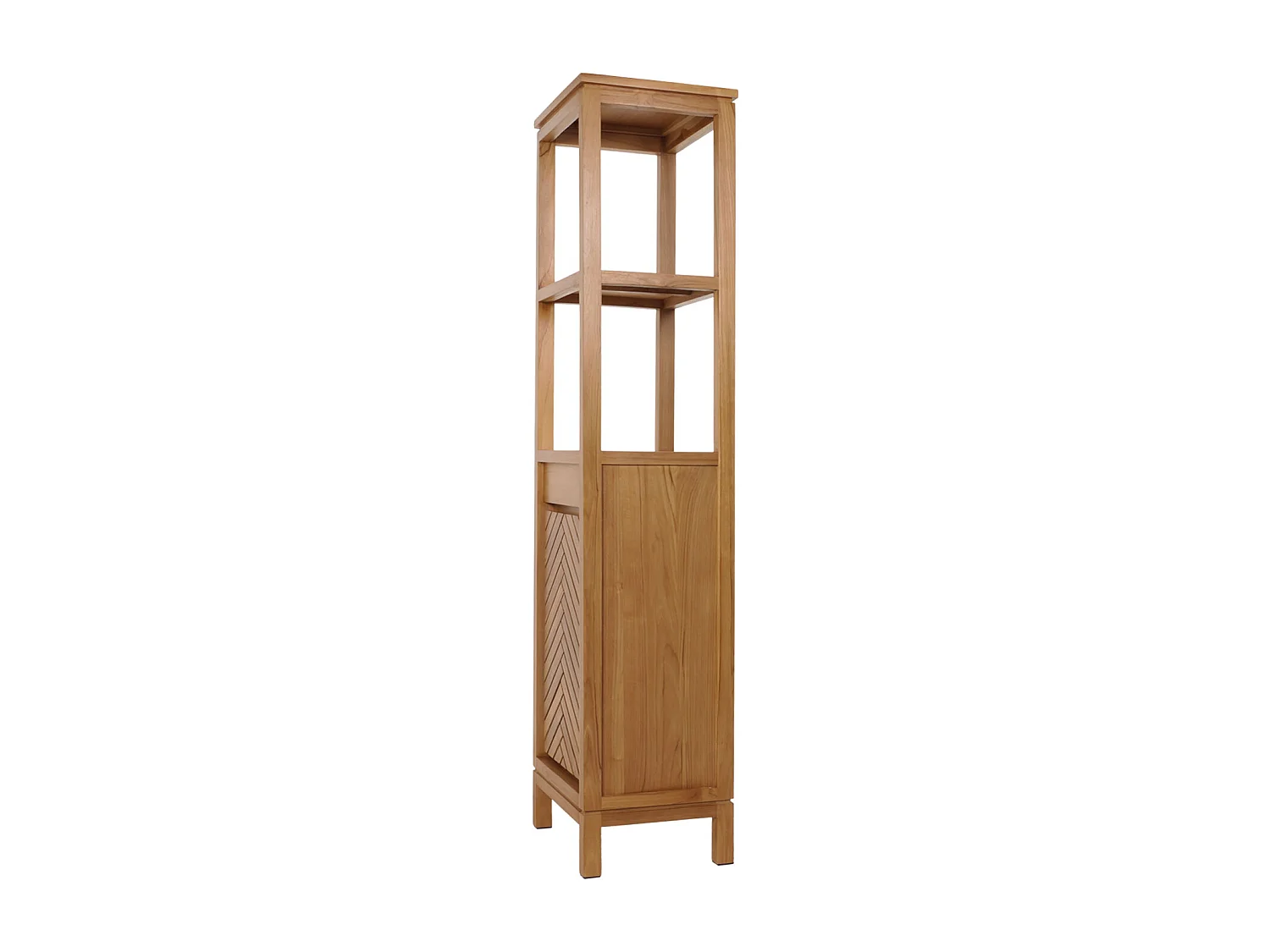 Armoire haute en teck MCW-M74