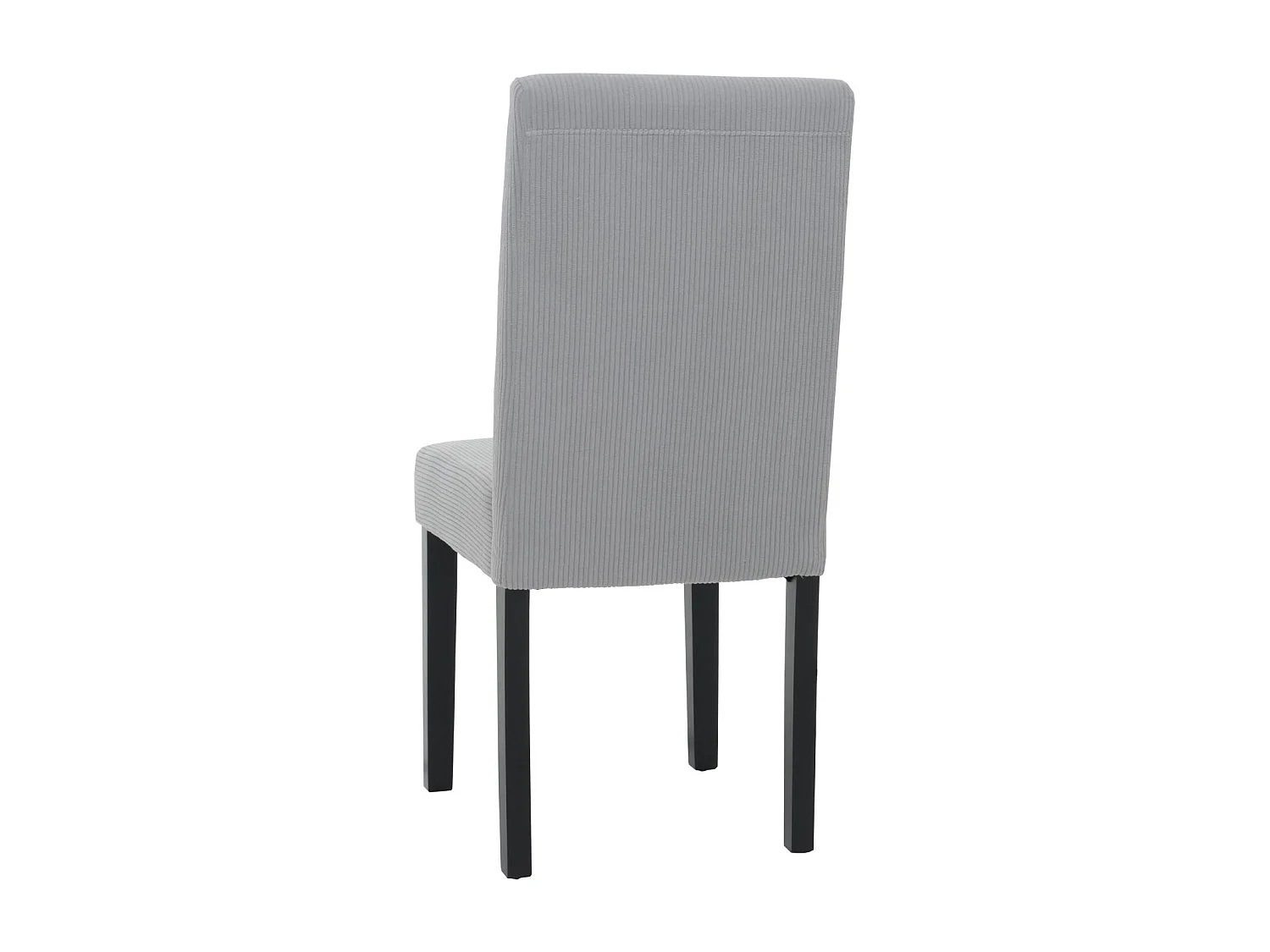 Chaise de salle à manger Littau Velours (lot de 2),  gris clair, pieds foncés