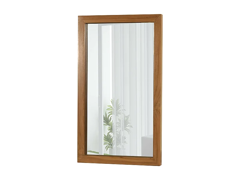 Miroir mural en teck MCW-M75