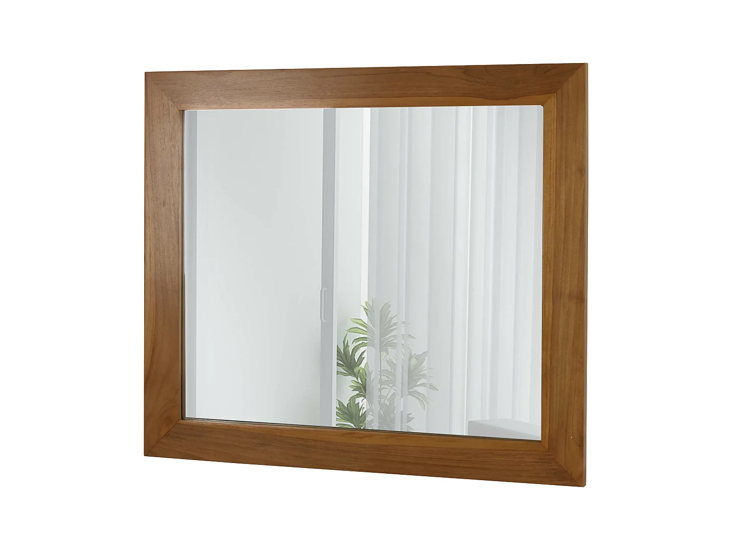 Miroir mural en teck MCW-M75