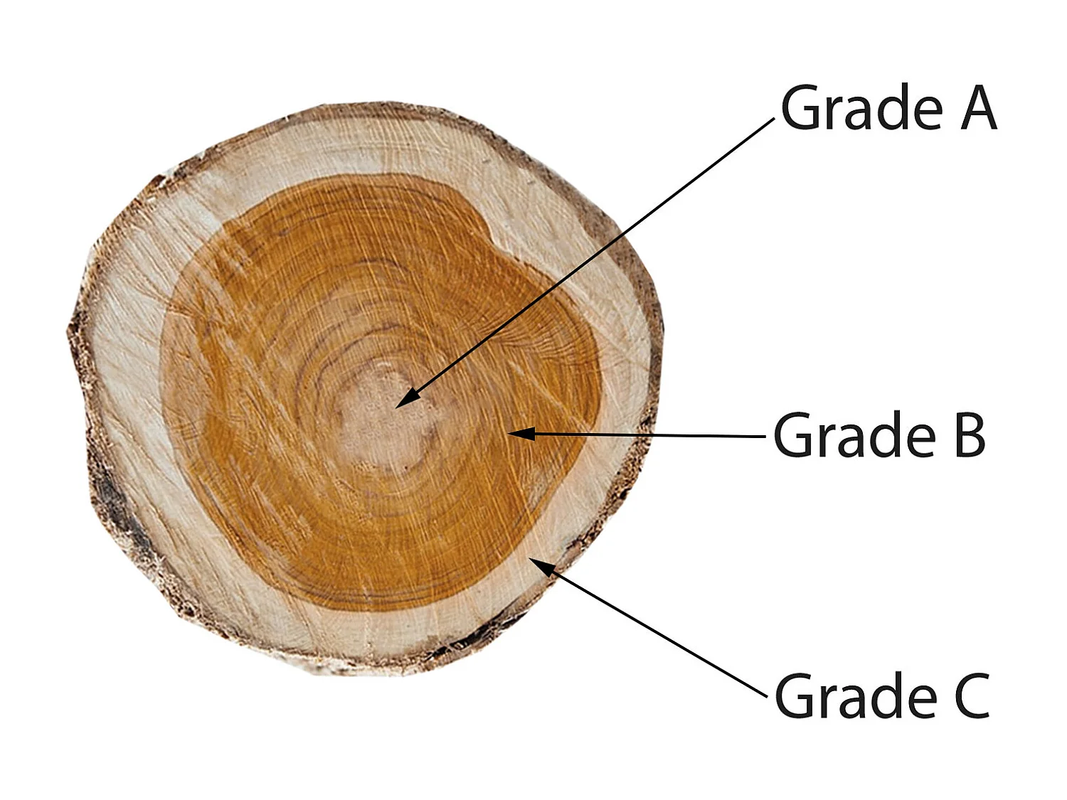 Miroir mural en teck MCW-M75