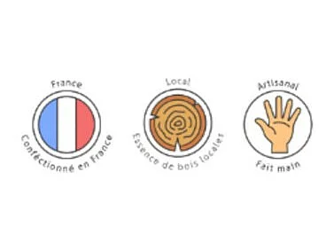 Suspension Led bois 100 cm - Atelier Loupiote - Albatros