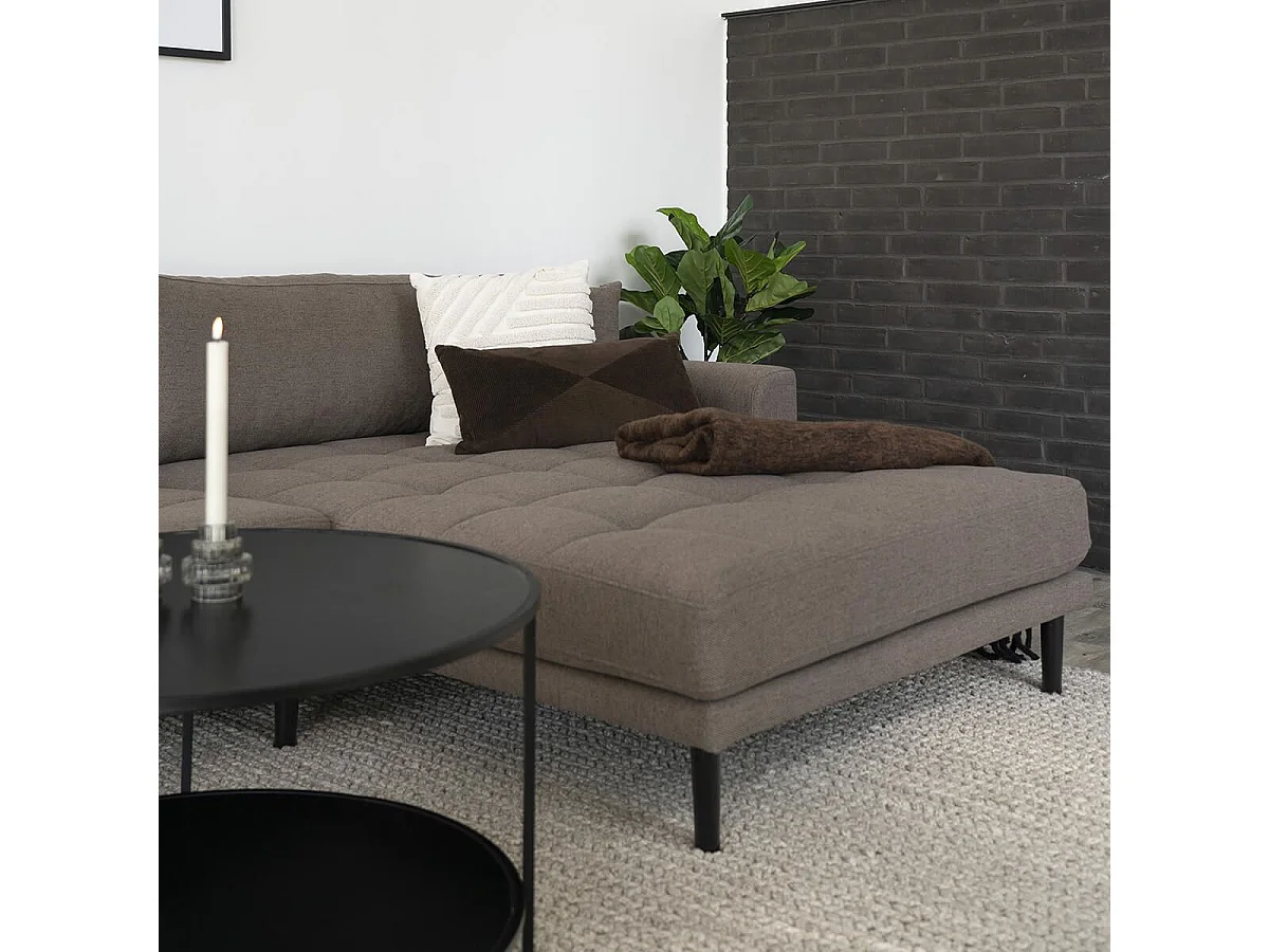 COLINE - Coussin Déco Carré Rayé Graphique Velours Ivoire