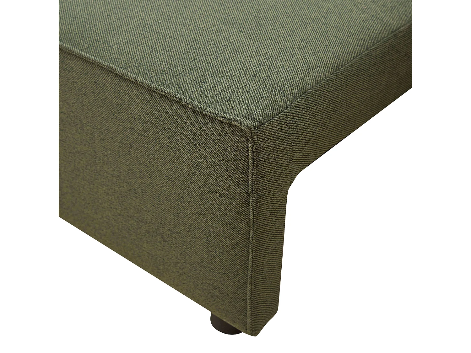 Canapé convertible en tissu 3 places vert L 220 cm