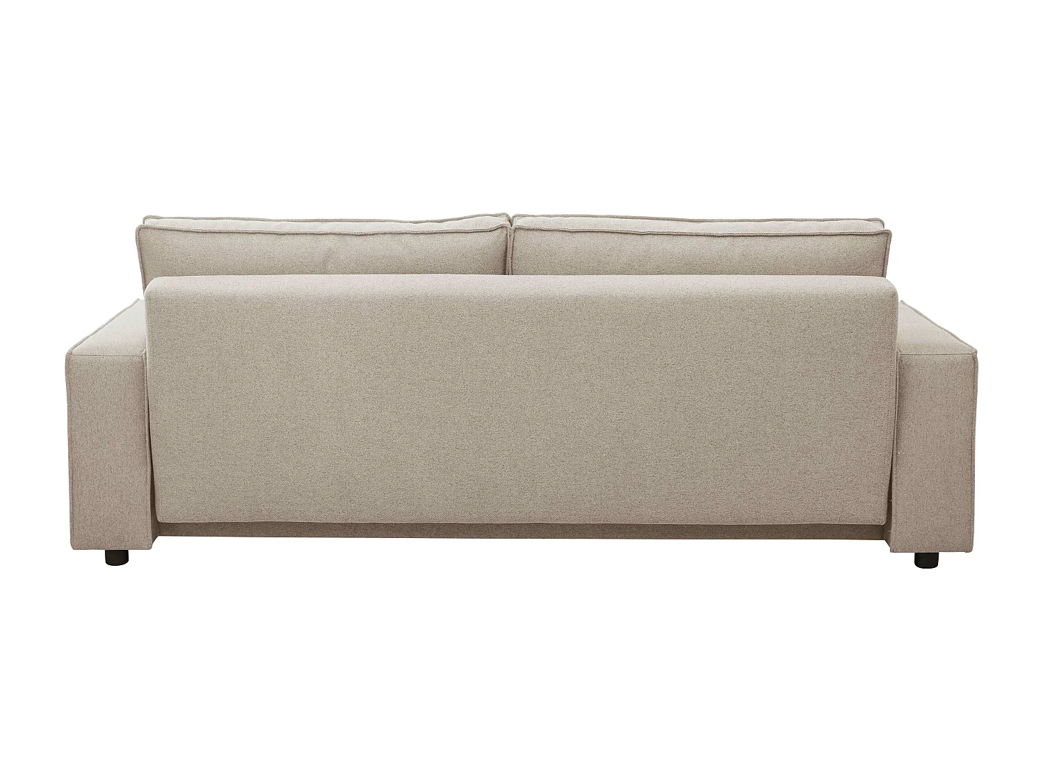 Canapé convertible en tissu 3 places beige