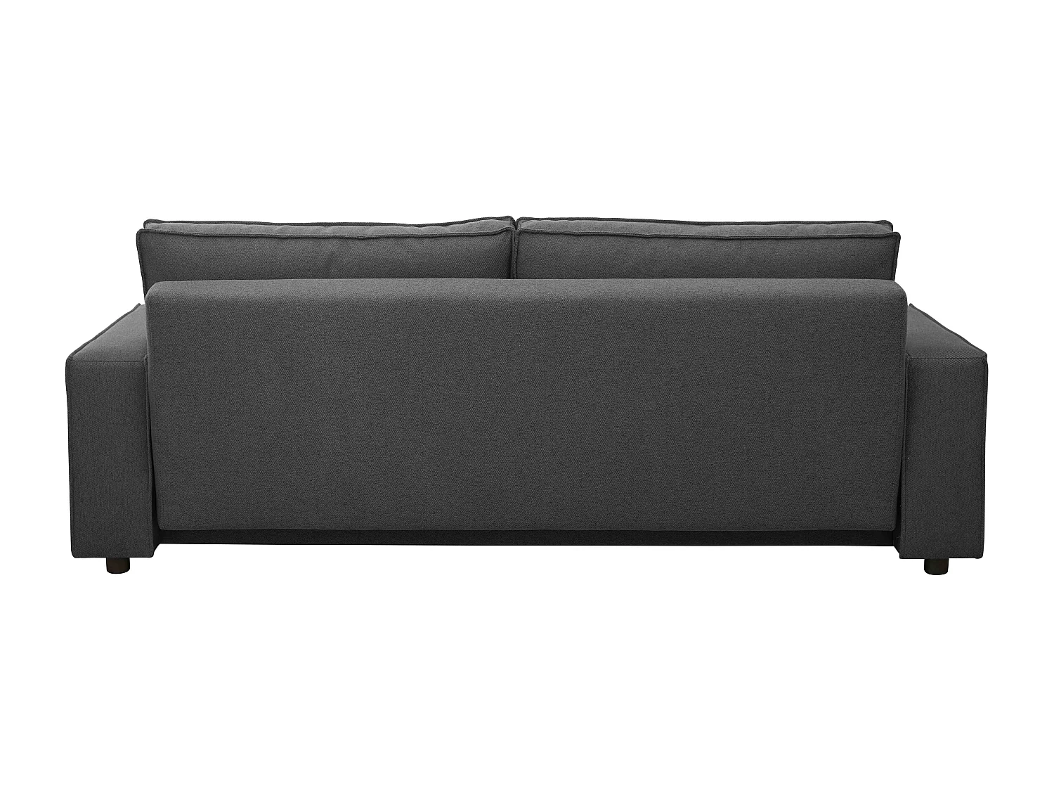 Canapé convertible en tissu 3 places gris L 220 cm
