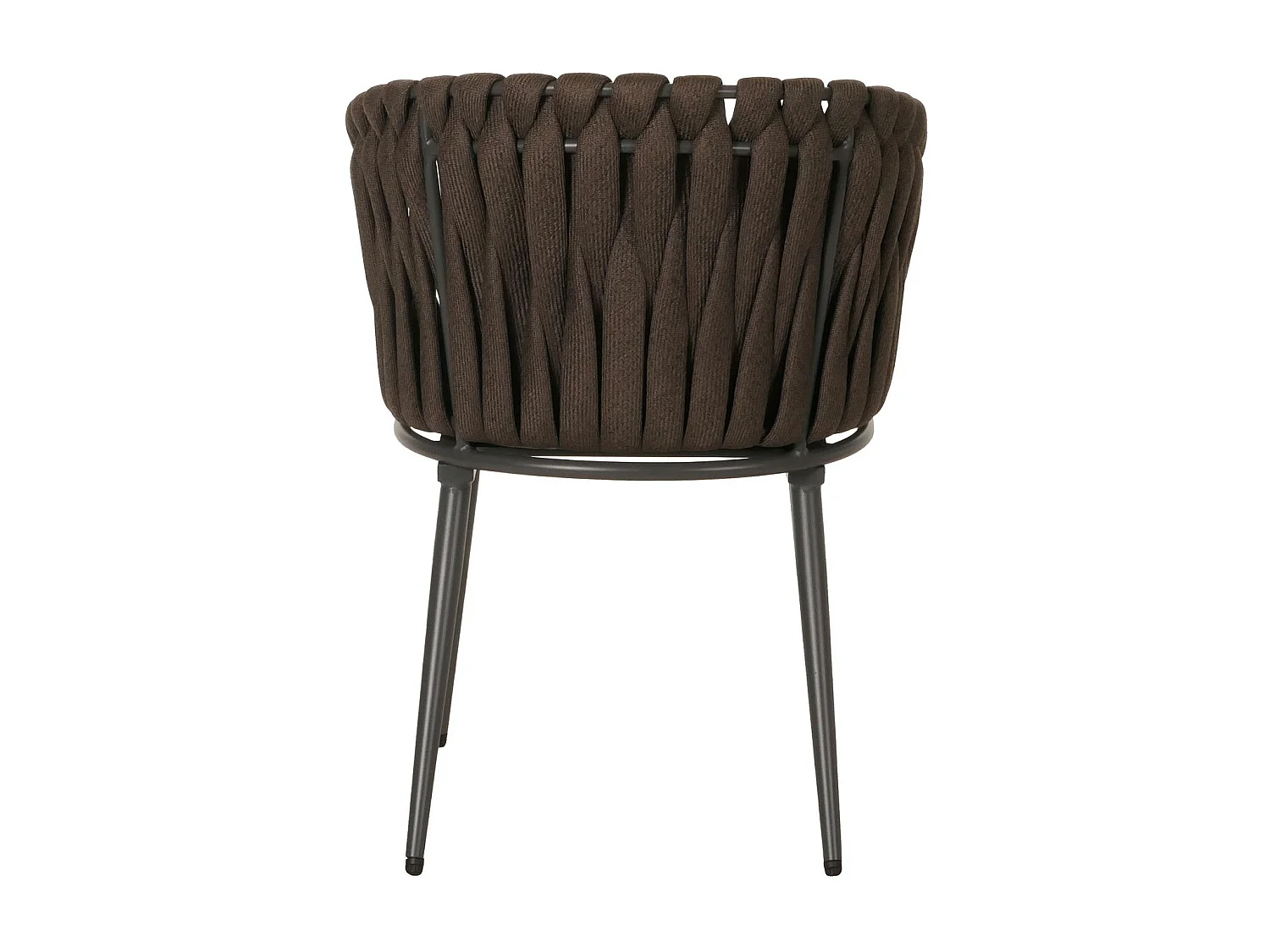 Chaise de salle à manger MCW-N38 (lot de 2),  marron Coussin gris foncé