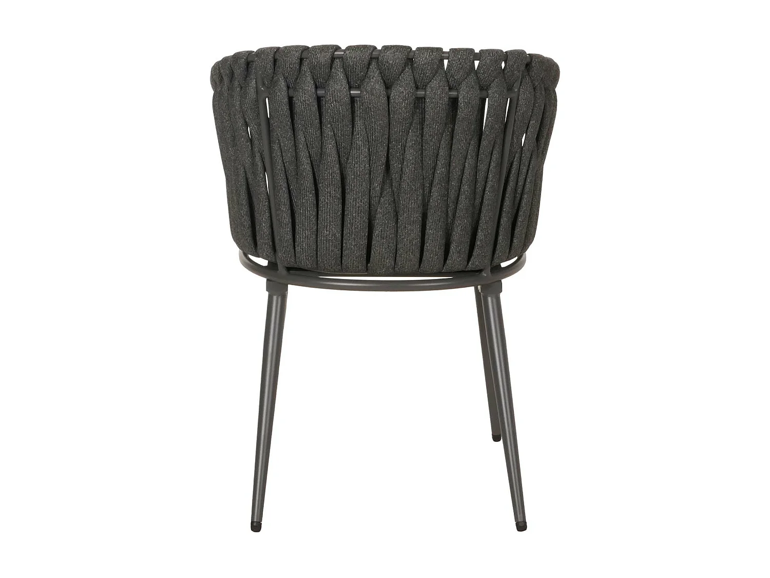 Chaise de salle à manger MCW-N38 (lot de 2),  anthracite Coussin gris foncé