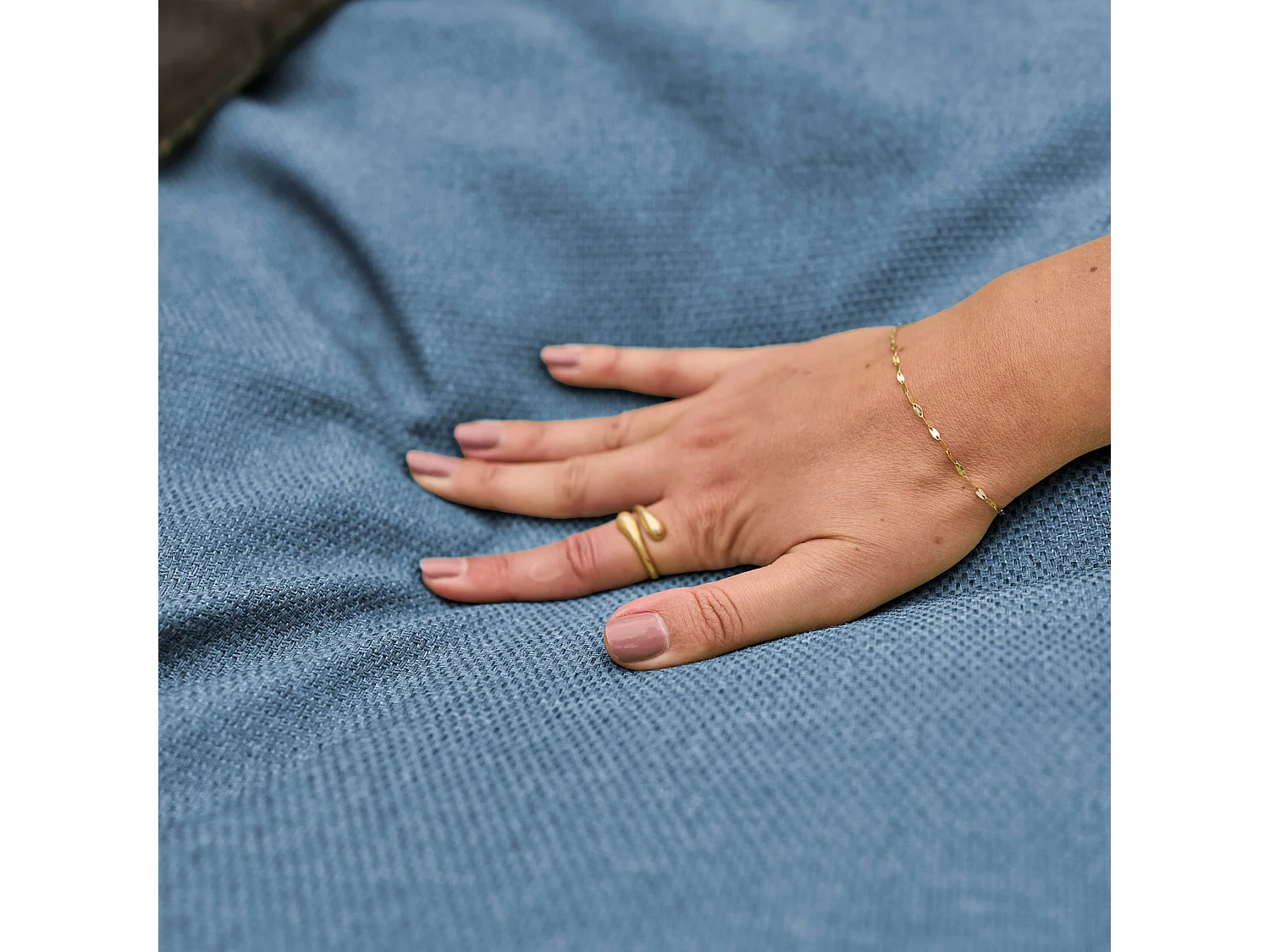 Salon de jardin modulable 4 places bleu pacific - Mixi