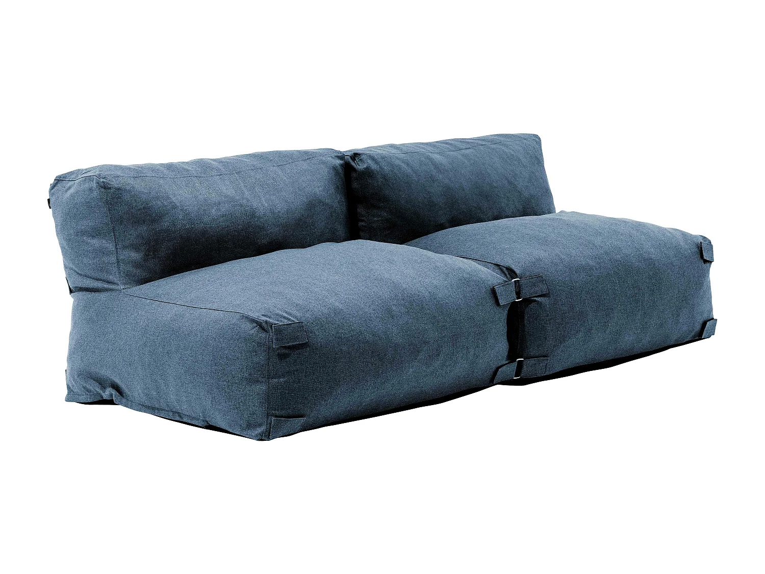 Salon de jardin modulable 2 places bleu pacific - Mixi