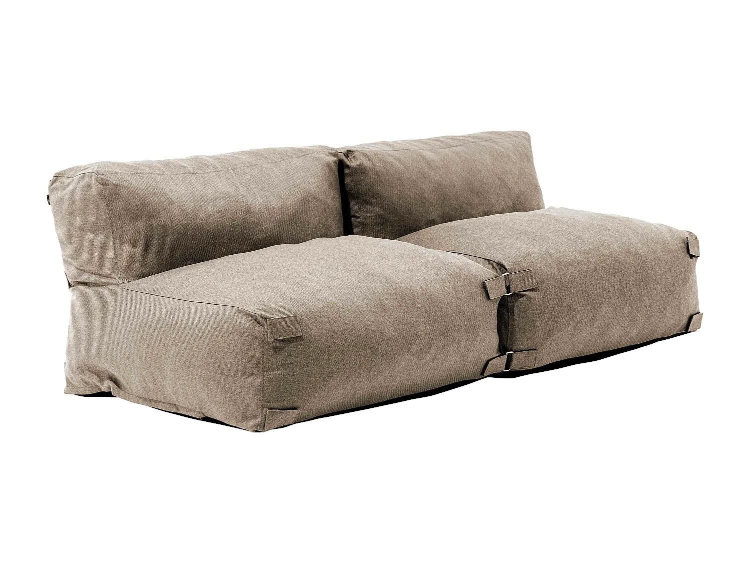 Salon de jardin modulable 2 places beige - Mixi