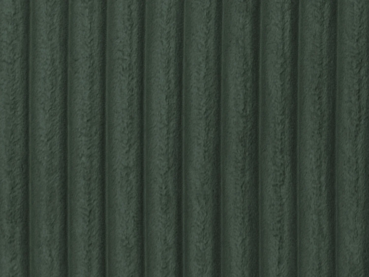 3-sitssoffa mörkgrön bred ribbad manchester med djup sittplats CALAZO från Pascal Morabito