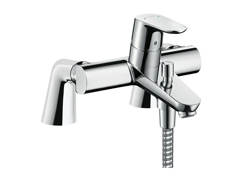 Mitigeur baignoire mécanique HANSGROHE Focus C2 chromé avec colonnettes
