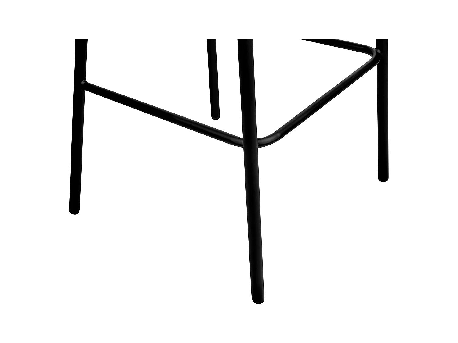 Lot de 2 chaises de bar MINA Bouclé Gris clair