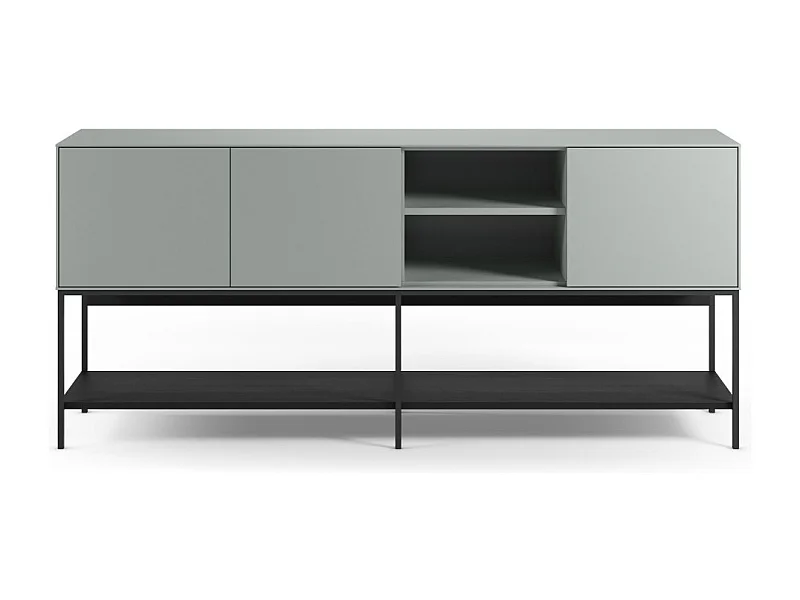 Noxa - Buffet 3 portes en bois et métal L180cm - Vert amande