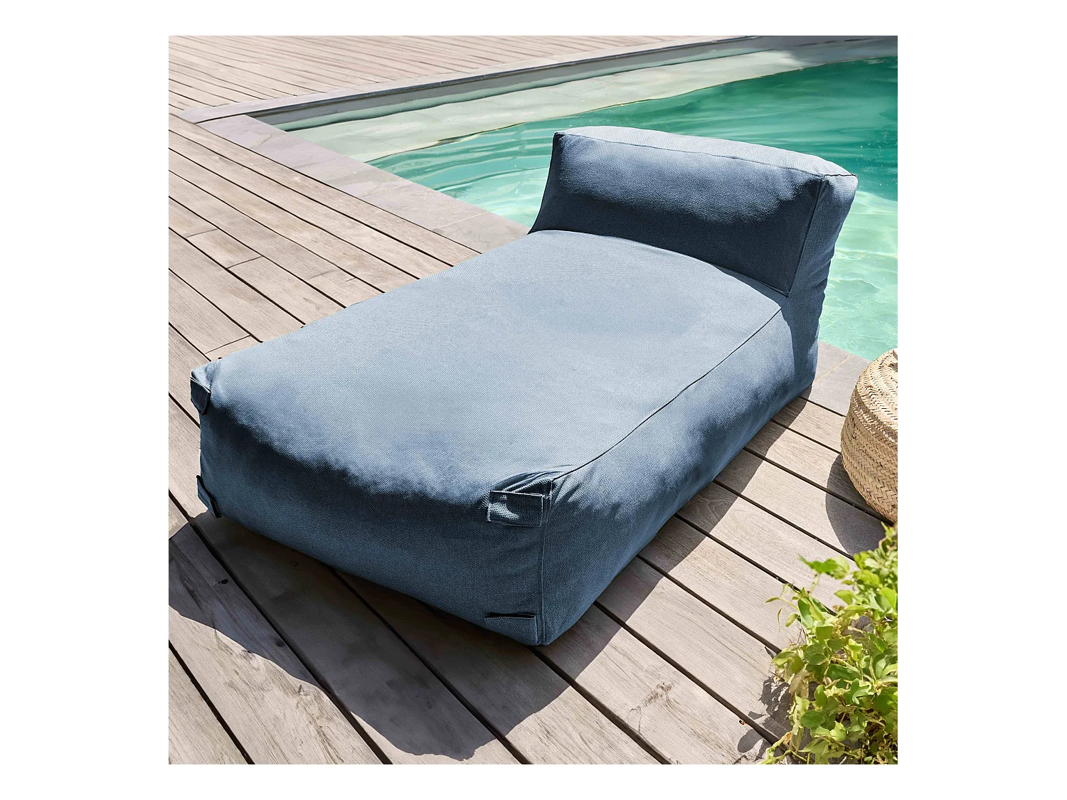 Salon de jardin modulable 6 places bleu pacific - Mixi