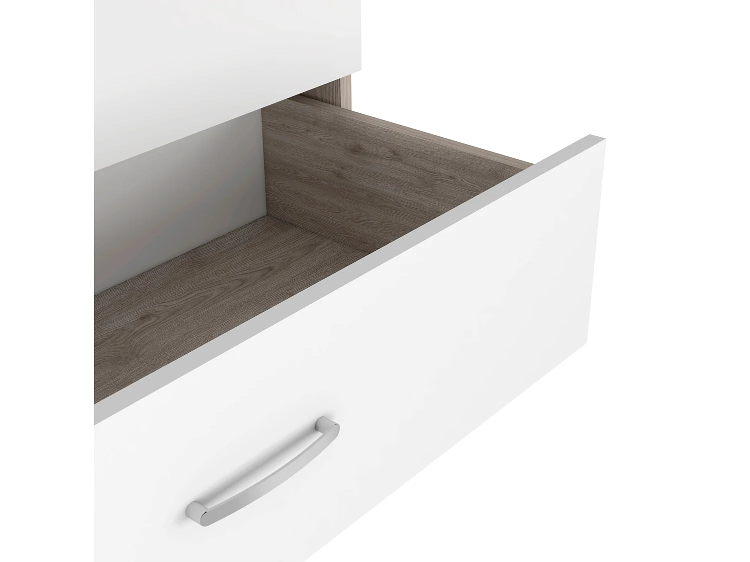 TUHOME CONCEPT Cassettiera Kaia da 107 cm, wengé e rovere miele