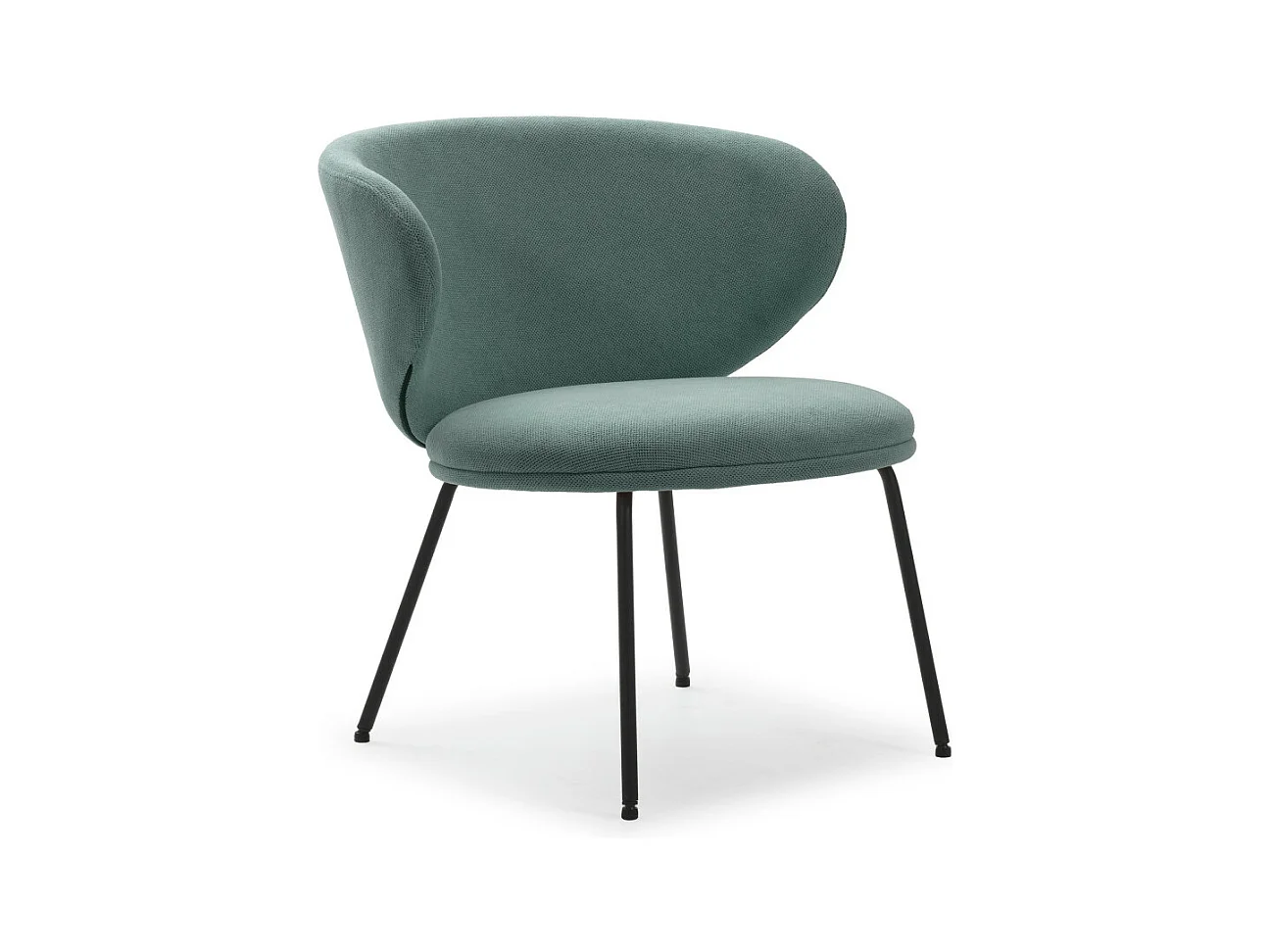 Havel - Fauteuil en tissu et métal - vert eucalyptus
