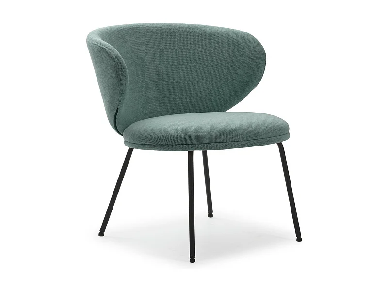 Havel - Fauteuil en tissu et métal - vert eucalyptus