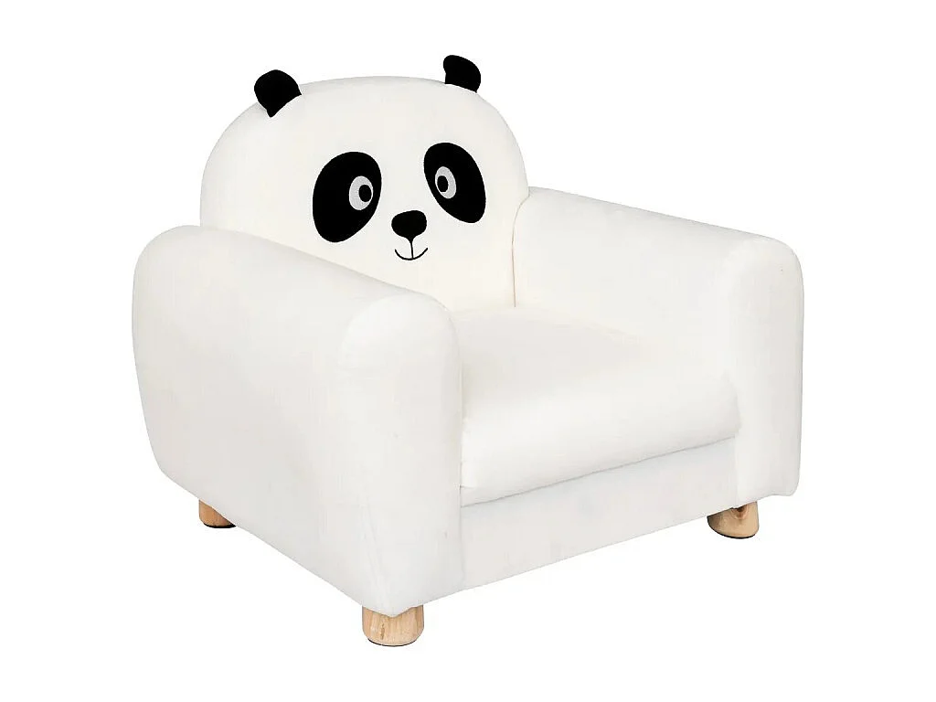 Fauteuil enfant Panda blanc Atmosphera