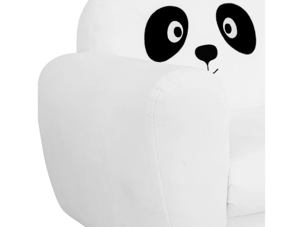 Fauteuil Enfant "Panda" 53cm Blanc & Noir