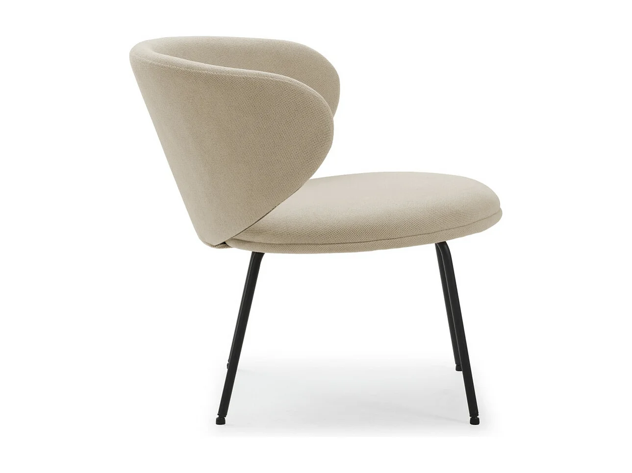 Loungesessel mit Metallbeinen 76x73 h77 cm