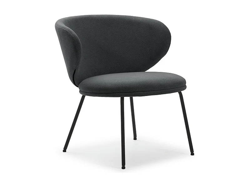 Loungesessel mit Metallbeinen 76x73 h77 cm