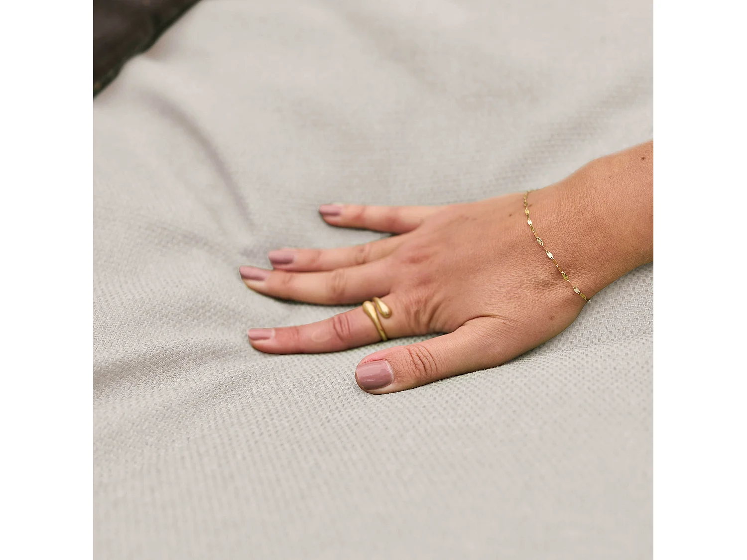 5-zits modulair tuinmeubel met beige chaise longue