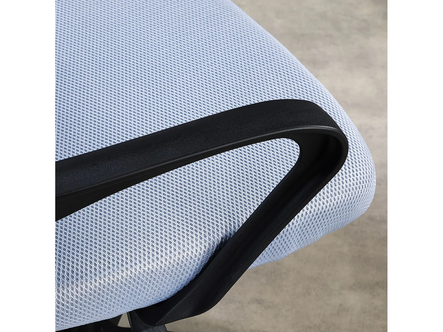 Chaise de bureau PHOENIX, Pivotante et réglable en hauteur, Tissu mesh, Avec accoudoirs, Gris