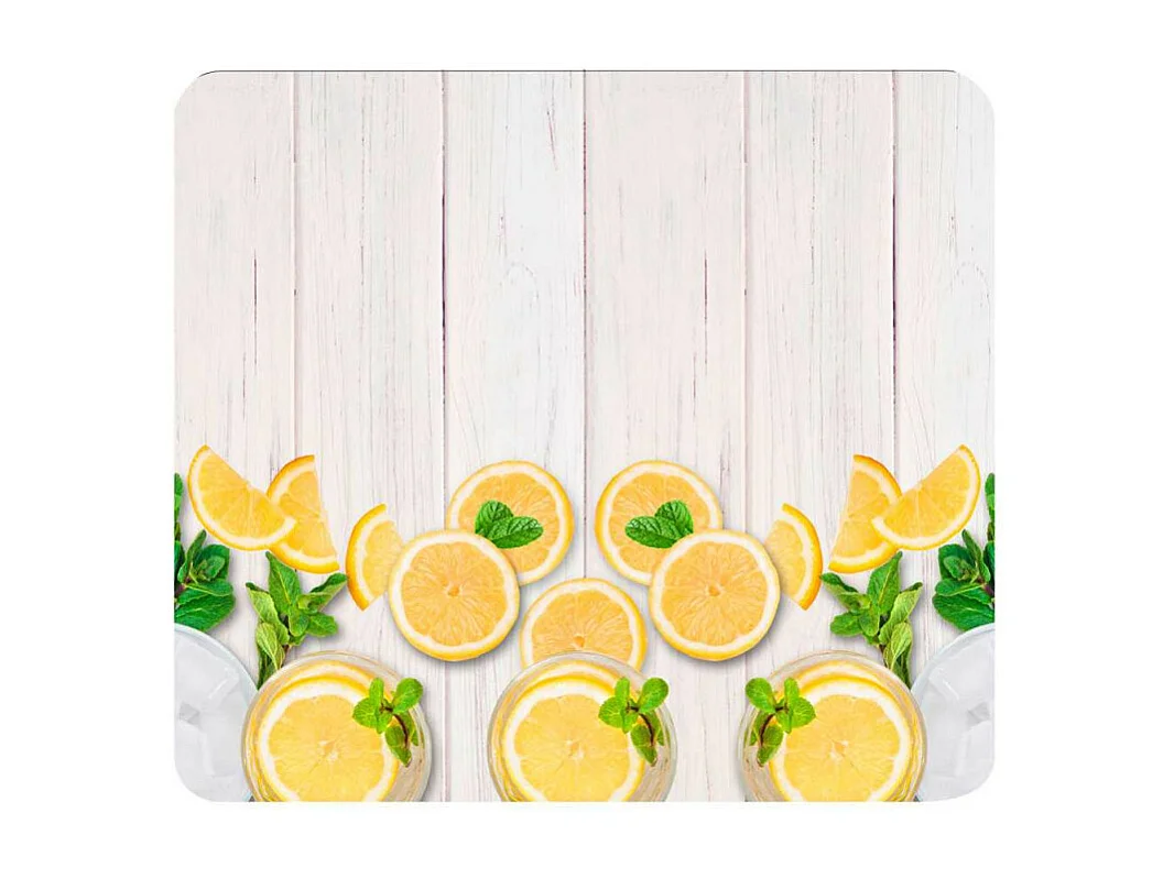 Plaque multi-usage à imprimé citrons - Multicolore - l 50 x L 56 cm
