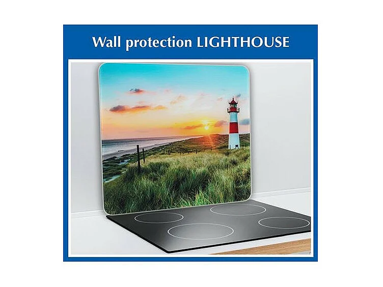 Plaque multi-usage à imprimé phare - Multicolore - l 50 x L 56 cm