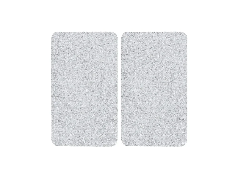 Set de 2 Protège-plaques de cuisson en verre - Transparent - L 30 x l 52 cm