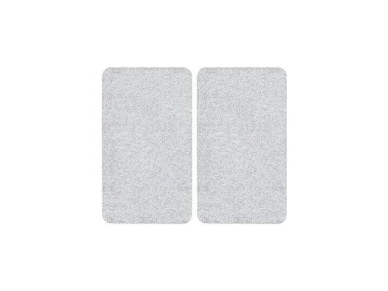 Set de 2 Protège-plaques de cuisson en verre - Transparent - L 30 x l 52 cm