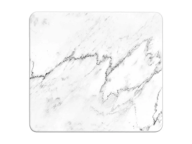 Plaque multi-usage à imprimé marbre - Blanc/Gris - l 50 x L 56 cm