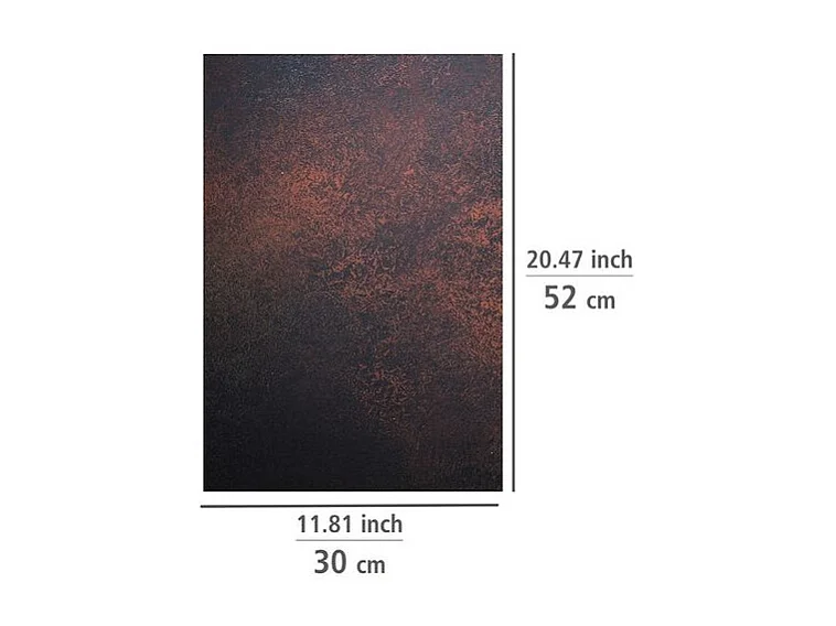 Lot de 2 protection plaque de cuisson à imprimé romarin - Noir/Vert - l 30 x L 52 cm